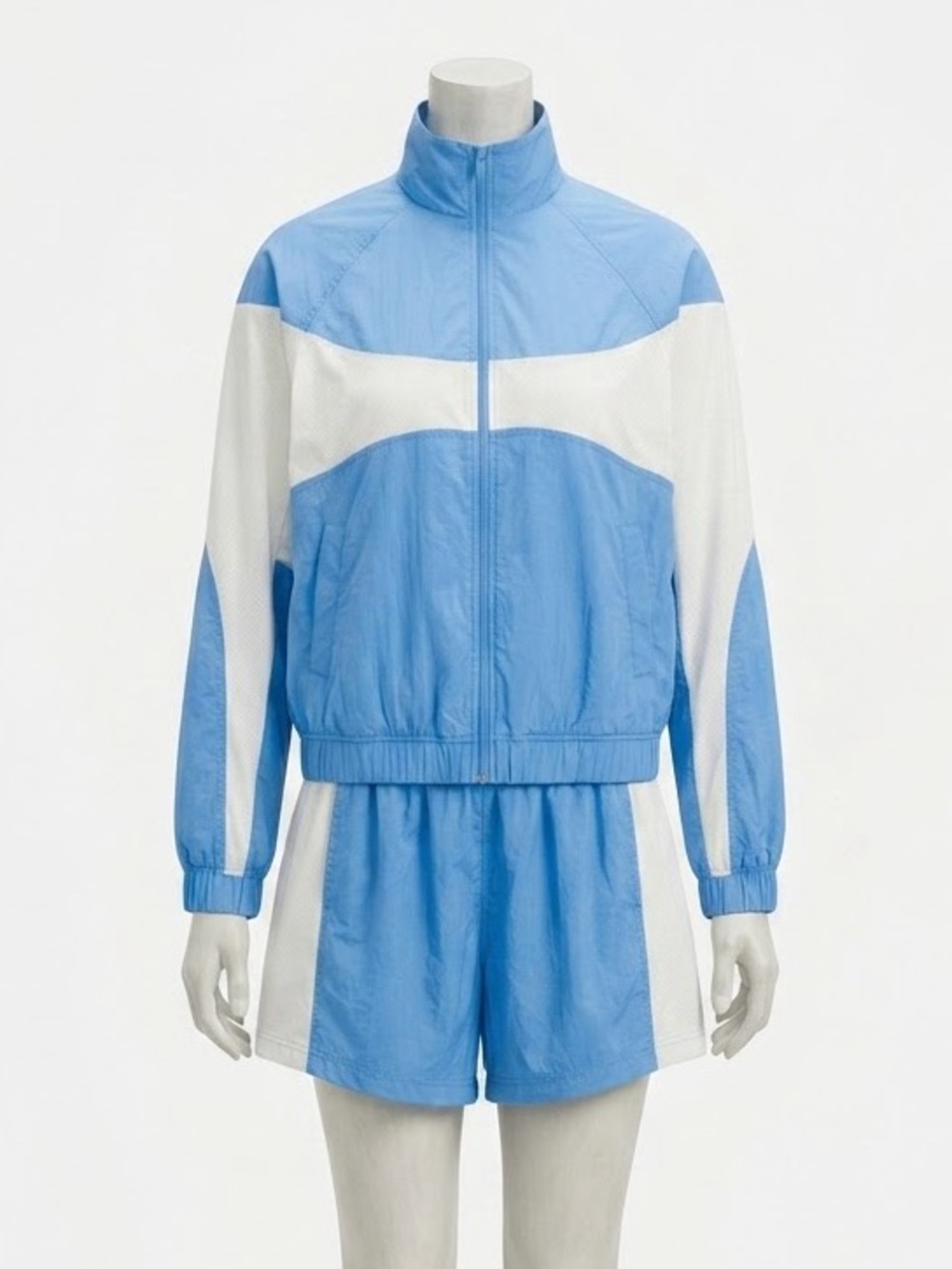Lululemon Nylon Collared Jacket and Shorts Retro Remix Set Pool Party Bone Small
